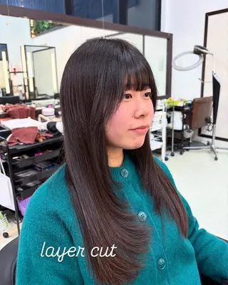 ロング 福田 宗幸のヘアスタイル