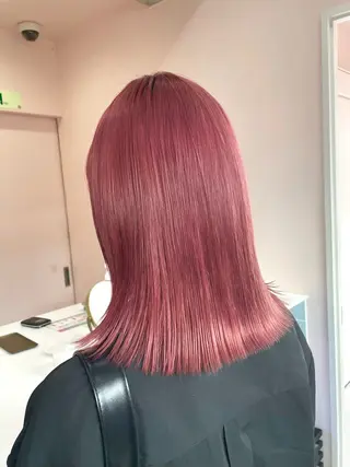 ミディアム カラー 色落ち綺麗透明感カラ /ボブ/ナカツヒカルのヘアスタイル