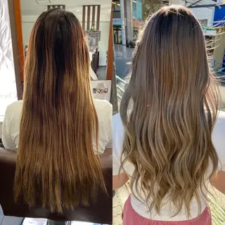 ロング hair make huit8所属・ハイライト&ブリーチ 💇🏼‍♀MAHOのヘアスタイル
