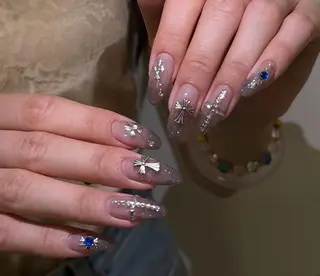 ネイル By moonネイル 🌷ワンホン/韓国風のネイルデザイン