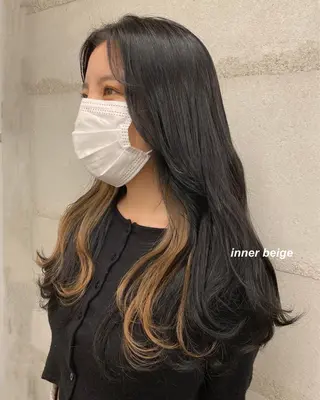 ロング fons'所属・ナガイ アヤのヘアスタイル