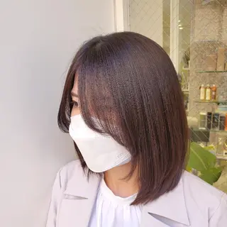 ミディアム パーマ 社内カット講師・店長 菅原賢一のヘアスタイル
