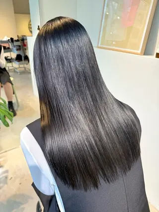 ロング カラー 髪質改善スペシャリス ト長尾勇弥/梅田中津のヘアスタイル