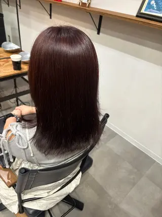 ミディアム アサノ ハルカのヘアスタイル
