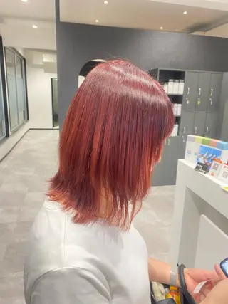 ミディアム maki💖 ボブ/縮毛矯正のヘアスタイル