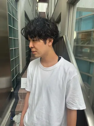 ショート パーマ メンズ 🔆ボブパーマ🔆 とやましゅうとのヘアスタイル