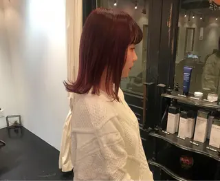 ミディアム カラー tonari 梅田、中崎町のヘアスタイル