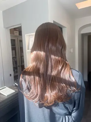 セミロング カラー 栗林 茉那のヘアスタイル