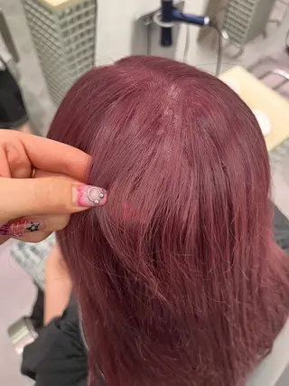 ミディアム カラー､縮毛矯正 募集中🖤/横浜のヘアスタイル