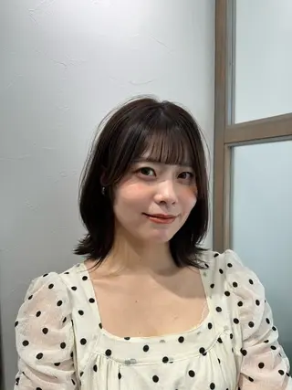 ミディアム 髪質改善×艶カラー Haruのヘアスタイル