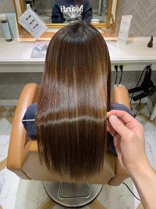 ロング 美髪縮毛矯正🤍 髪質改善/Shinaのヘアスタイル