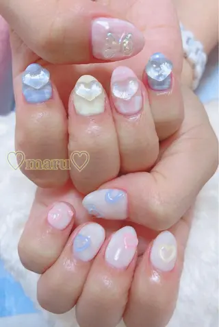 ネイル まるみ ♡のネイルデザイン