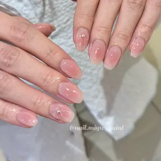 ネイル 𝕄𝕚𝕪𝕦🤍 自由が丘⌇パラジェルのネイルデザイン