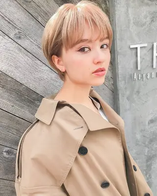ショート YUZA grow hair 【ユーザ グロウ ヘア】所属・縮毛矯正/似合わせ カット/伊藤はるかのヘアスタイル
