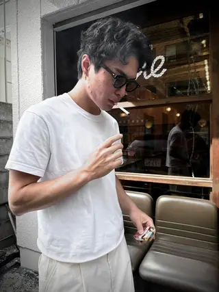 ミディアム パーマ 三輪 充希のヘアスタイル