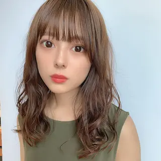ミディアム 木俣 真也のヘアスタイル