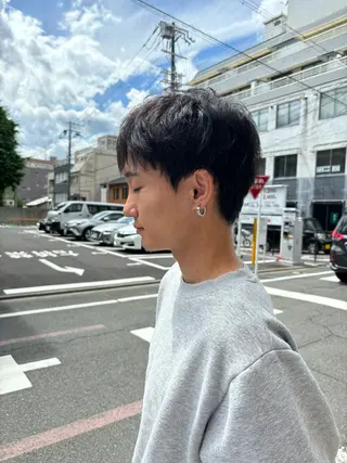 メンズ darts所属・マツダ レンのヘアスタイル