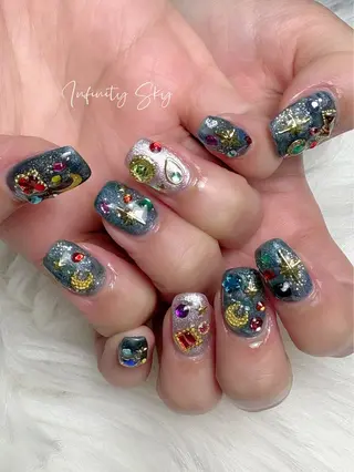 ネイル infinity skyのネイルデザイン