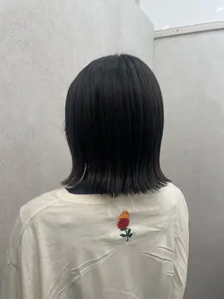 ミディアム カラー 瀬野 まみのヘアスタイル