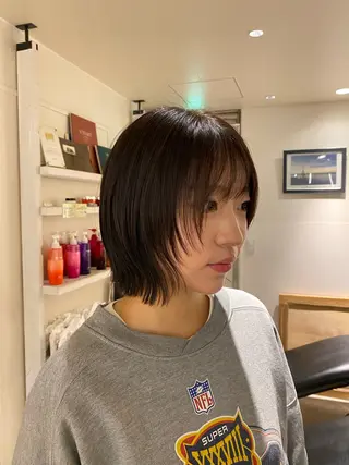 ショート カラー ナチュラルヘア🫧 ナナミのヘアスタイル