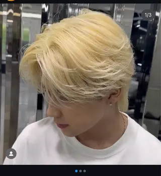 ショート メンズ縮毛/ 流れる縮毛矯正石井のヘアスタイル