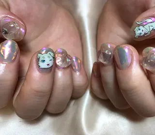 ネイル パラあり！フィルイン 推しネイル大歓迎！のネイルデザイン