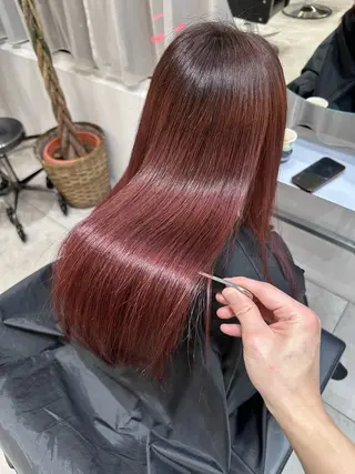 ロング 韓国ヘア/ワンホン ちひろのヘアスタイル