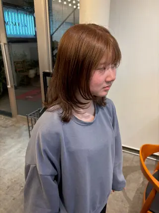 ミディアム SHOTA ハイライト/パーマのヘアスタイル