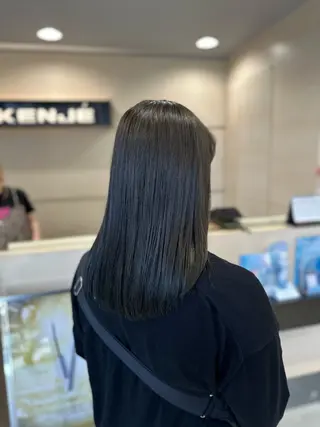 セミロング カラー クロスパーマ/うる艶 カラー/Kurumiのヘアスタイル