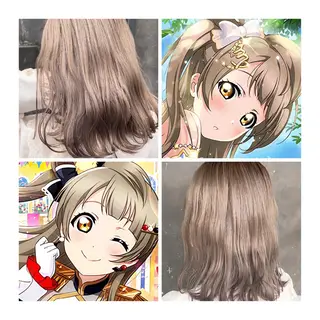 ミディアム カラー GARU-ガル-所属・TSUNO🦖 派手髪/オタク美容師のヘアスタイル