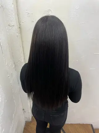 セミロング カラー 𝙃𝘼𝙍𝙐🎀 韓国×エクステのヘアスタイル