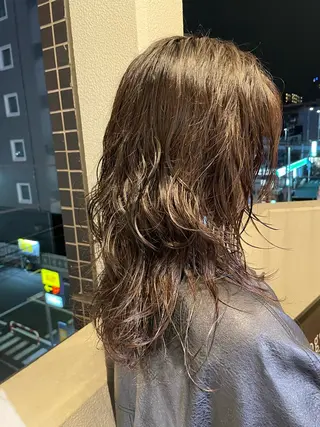 セミロング パーマ Toiro 横浜所属・🎀レイヤー/パーマ カラー/ai🎀のヘアスタイル