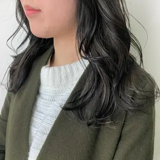 セミロング カラー route南堀江所属・✂️ボブの神様 北村涼✂️のヘアスタイル