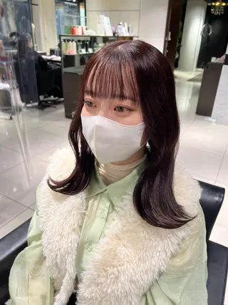 ミディアム カラー ヘアアレンジ 🧊🪞透明感カラー himeのヘアスタイル