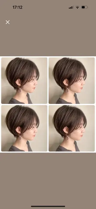 ショート カラー 京都大人女性ショート 徒歩1分/秋山のヘアスタイル