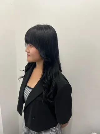 ロング カラー ヘアアレンジ モリ ナツルのヘアスタイル