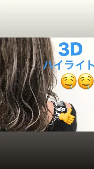 ミディアム カラー due hair 京都駅前店 MILBON オージュア認定サロン【デューヘアー】所属・ハイトーンブリーチ 土坂　由志【京都】のヘアスタイル