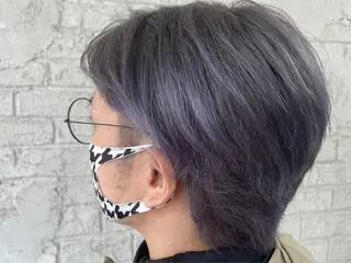 ショート カラー メンズ ブリーチ特化 ハイトーンRYOYAのヘアスタイル