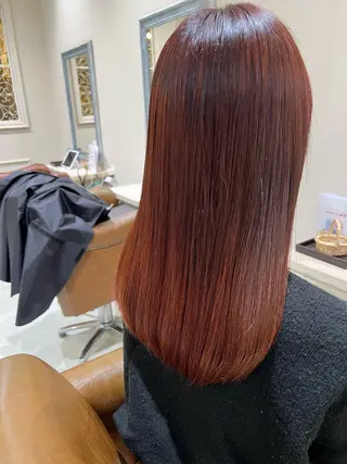 セミロング 美髪矯正特化 花川大樹のヘアスタイル