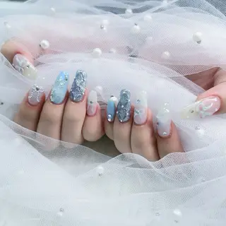 ネイル パーツ全部¥110 サロンミミのネイルデザイン