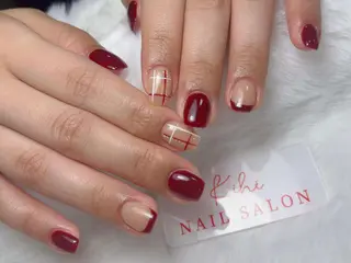 ネイル ユリ🎀長さだし/ パラジェル/持ち込みのネイルデザイン