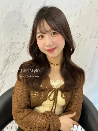 セミロング カラー ParveMix ♡白神みやびのヘアスタイル