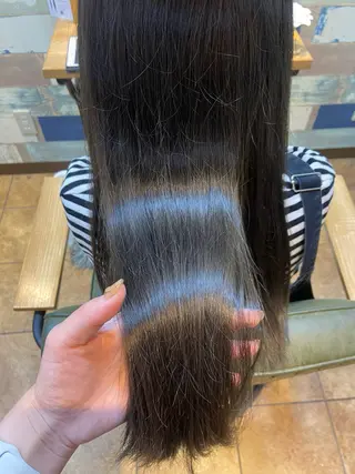 セミロング カラー 🎀ブリーチなし カラーyui🎀のヘアスタイル