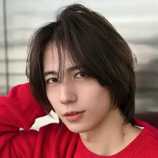 ミディアム カラー パーマ メンズ メンズZina代表 田端 麗治のヘアスタイル