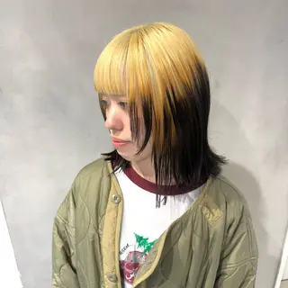 カラー デザインカラー/パー マ🦖外岡咲希🦖のヘアスタイル