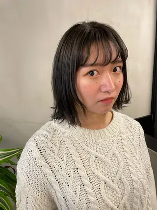 ショート カラー パーマ tatsumi/ボブ ウルフ/レイヤーのヘアスタイル