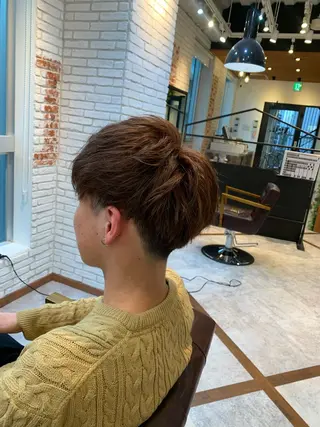 ショート カラー メンズ aguhair jour所属・髪質改善/白髪ぼかし KENTAのヘアスタイル