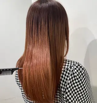 ロング ガーリー/暖色カラー /横浜/さくらのヘアスタイル
