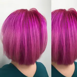 ミディアム カラー ヘアアレンジ メンズパーマ名人 TAKUMAのヘアスタイル