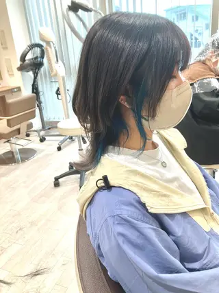 セミロング Re:st所属・Miyavi/カラー ショートボブのヘアスタイル